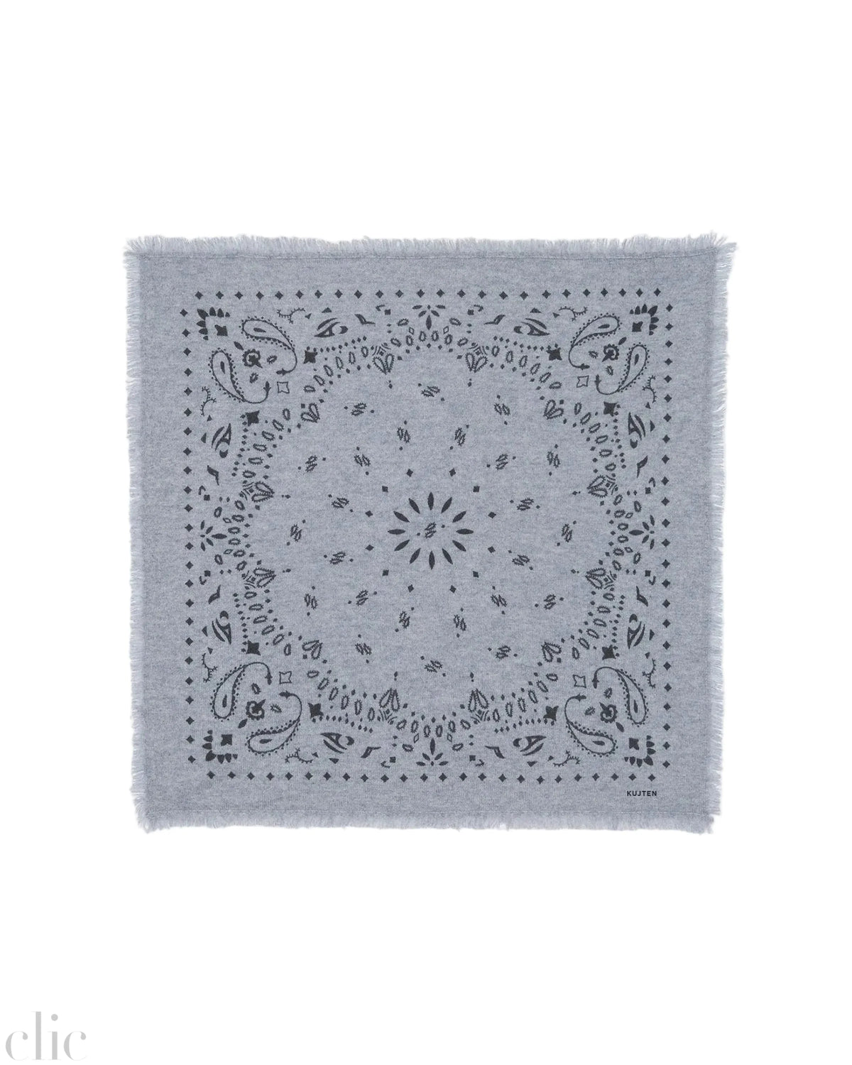 Large Hachiko Bandana in Marl Gray, from Kujten