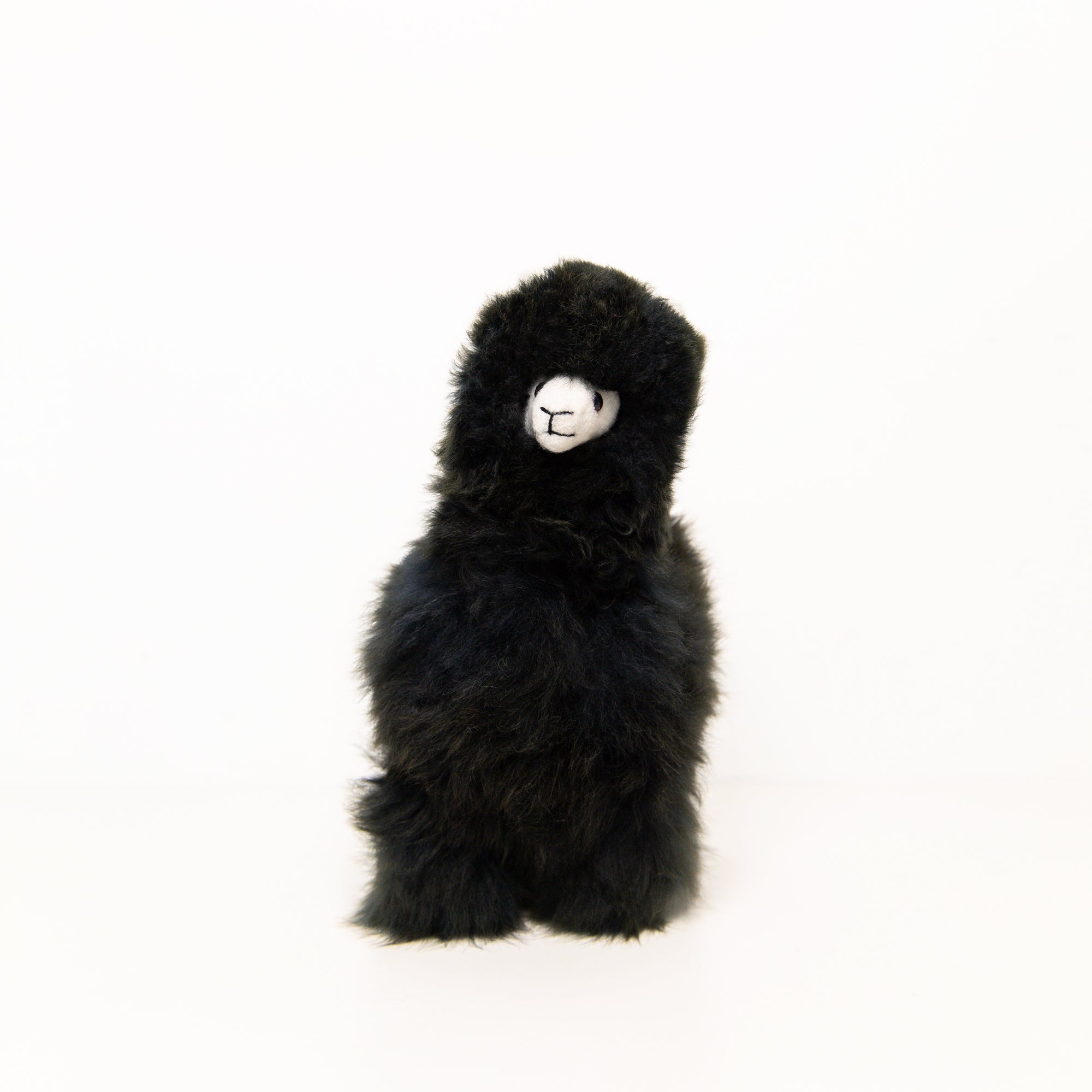 Medium Plush Alpaca in Black