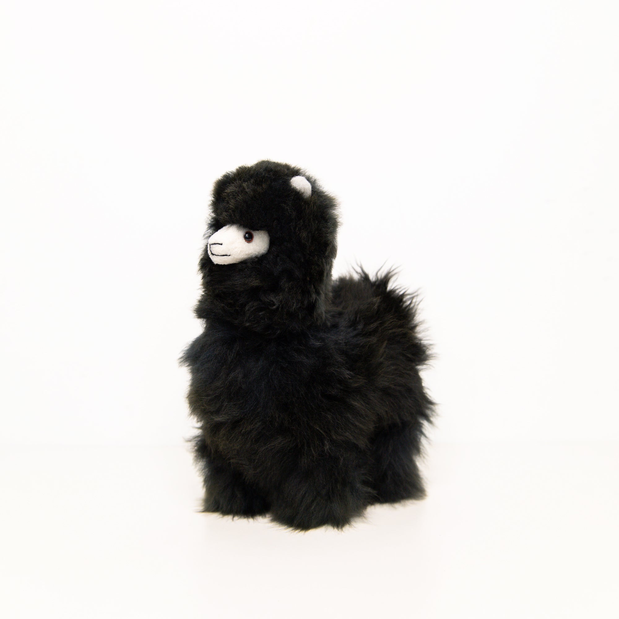 Medium Plush Alpaca in Black