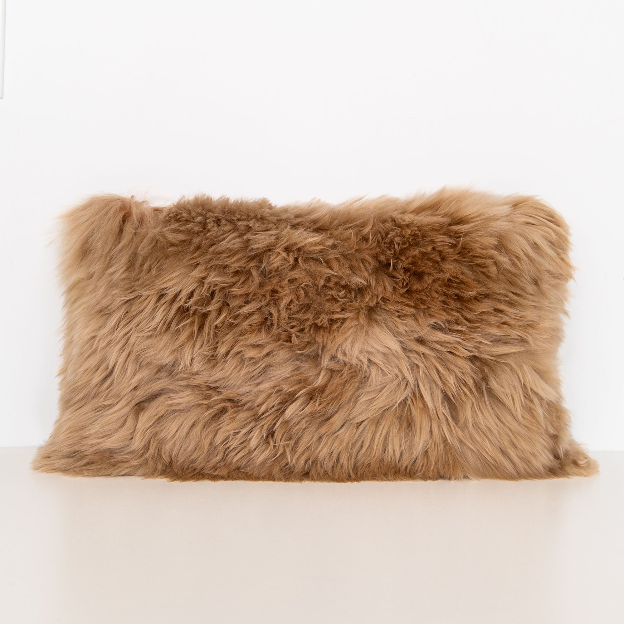 Alpaca Suri Lumbar Champagne Pillow, from Intiearth