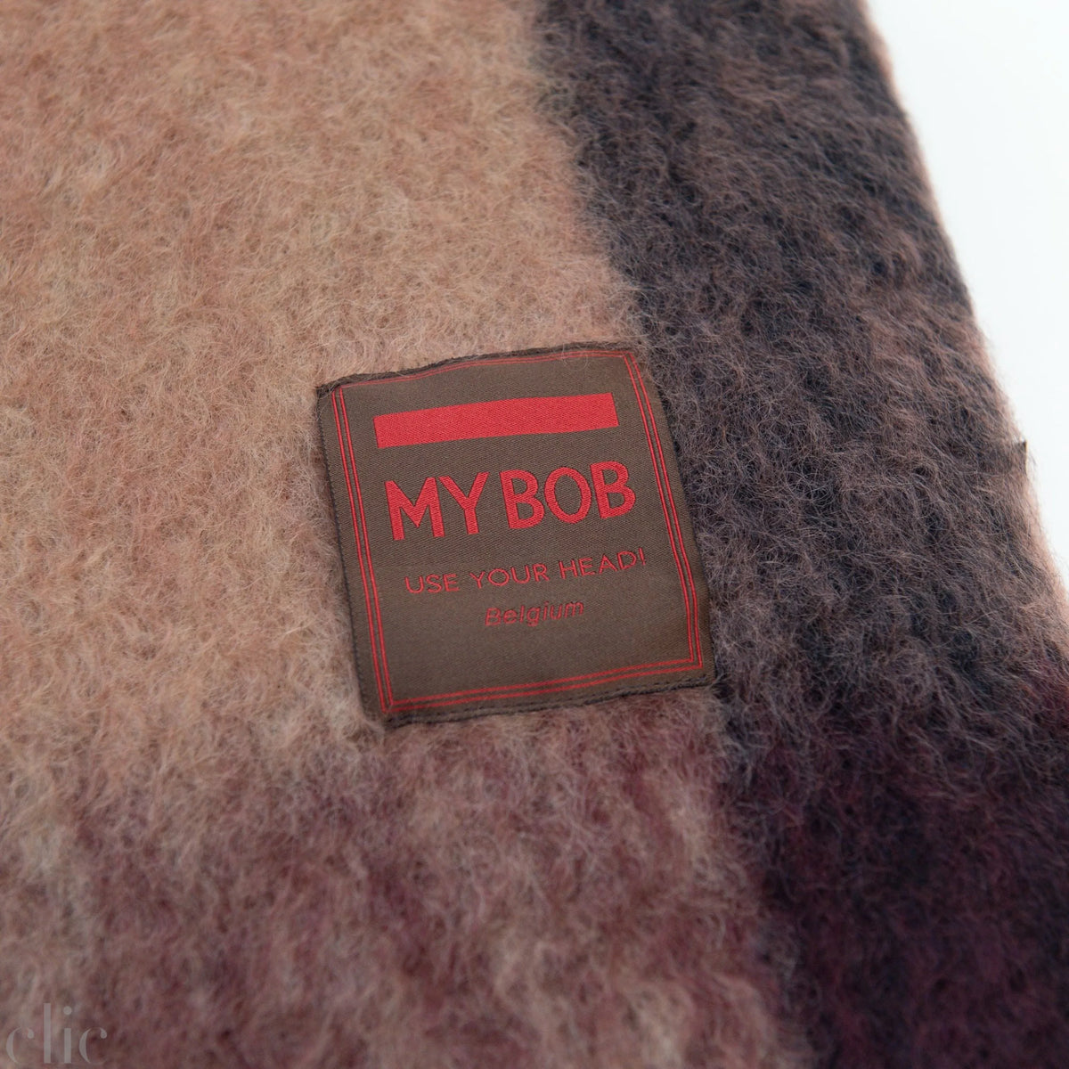 Mantac Mobe Throw in Beige and Pink
