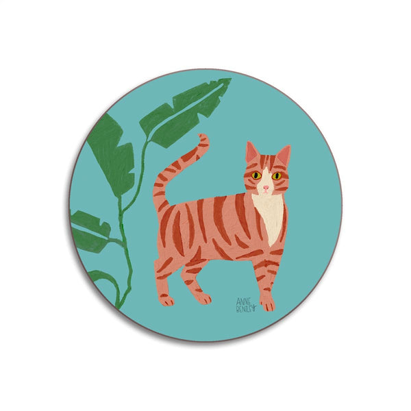 Ginger Tabby Cat Coaster, from Avenida Home