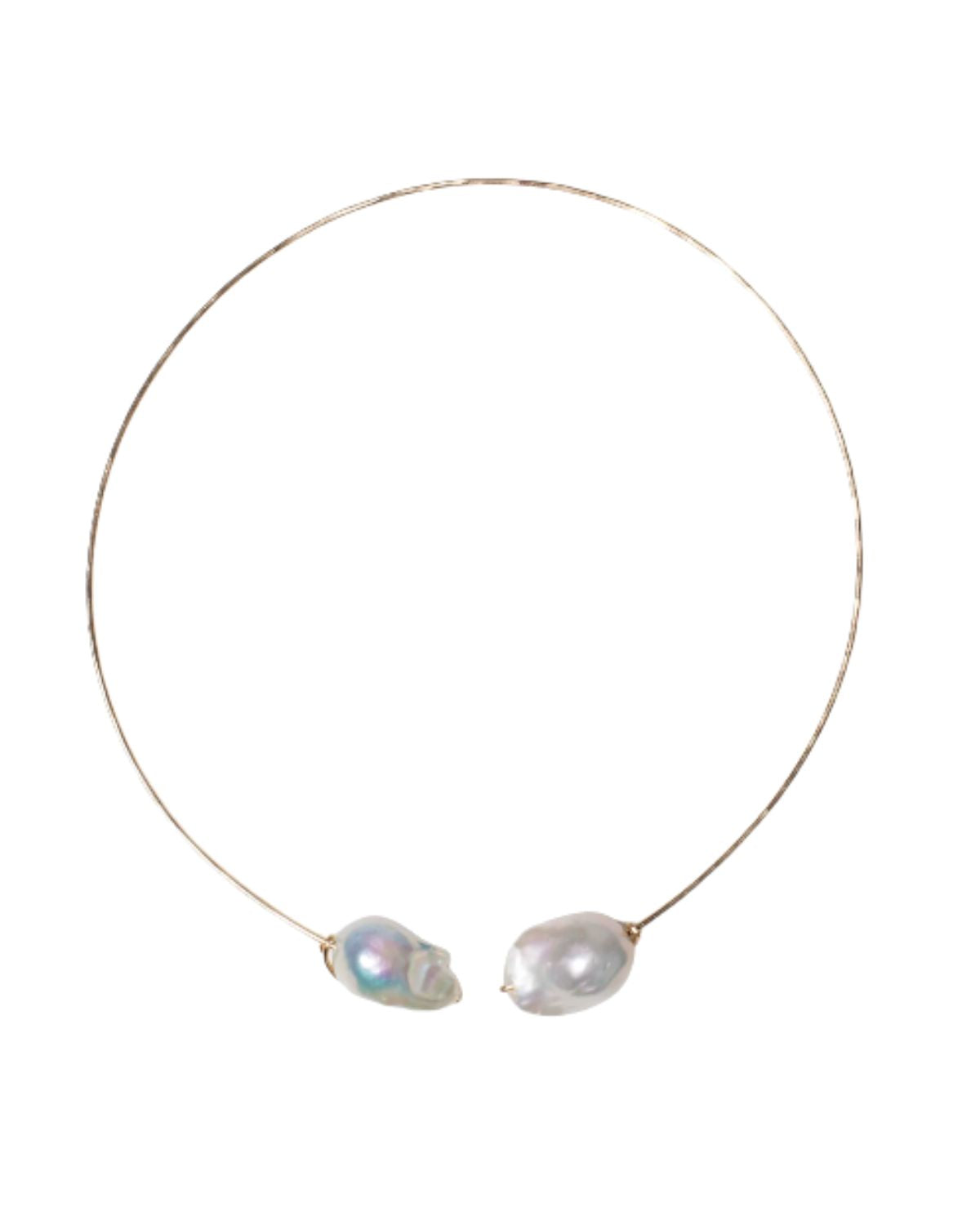 Baroque Pearl Collar in White, from Mary Macgill