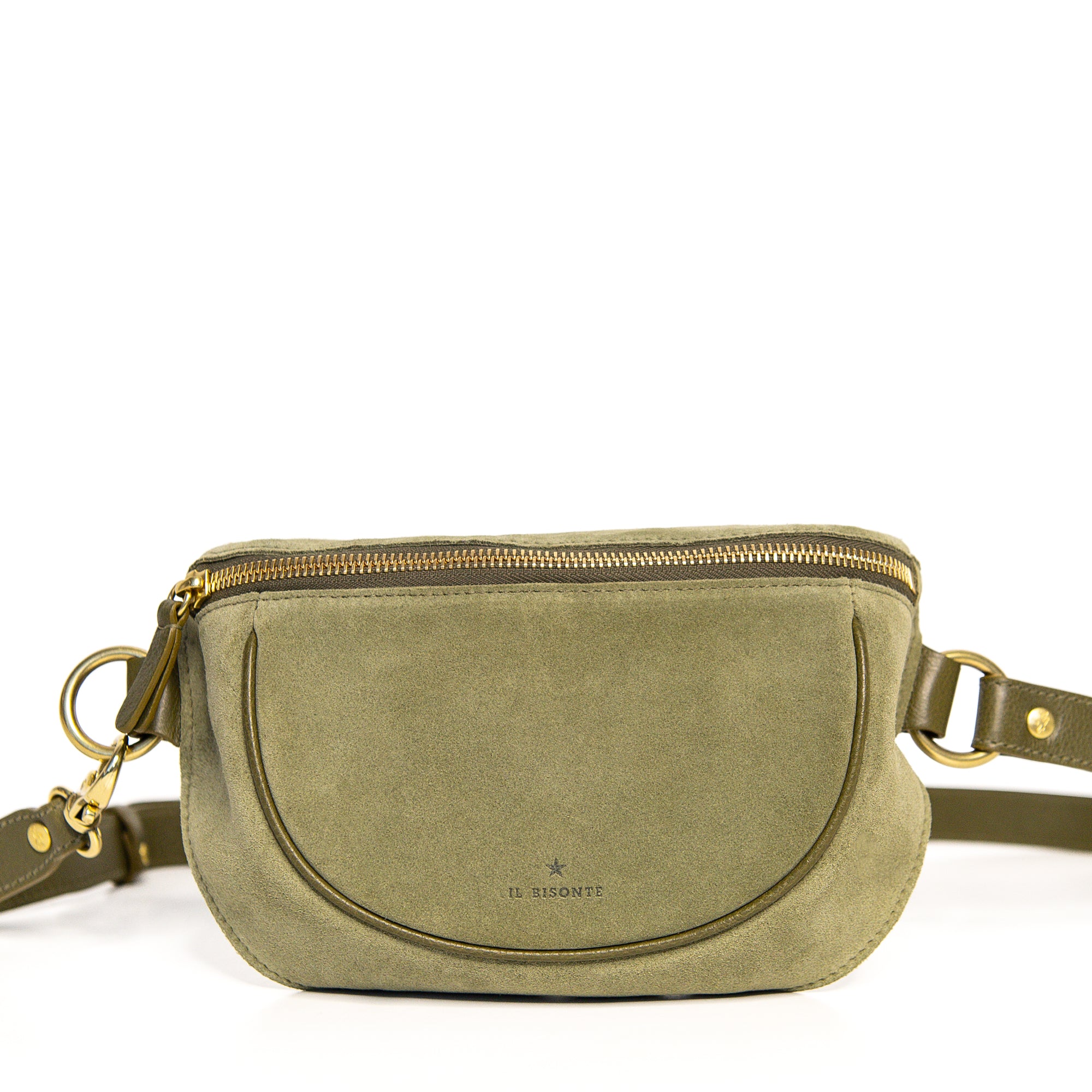 Oliveta Belt Bag in Bamboo Green , from Il Bisonte