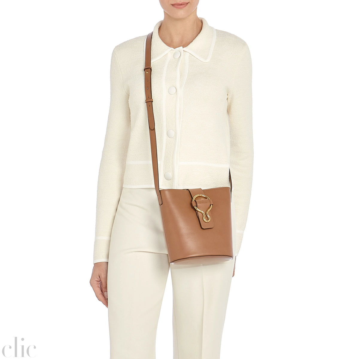 Consuelo Bucket Bag in Chocolate, from IL Bisonte