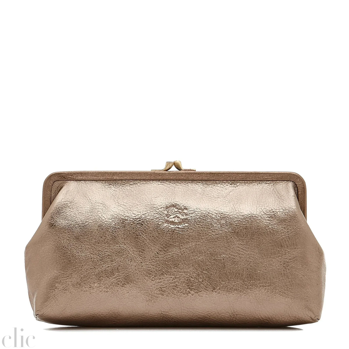 Manuela Clutch in Metallic Bronze, from IL Bisonte