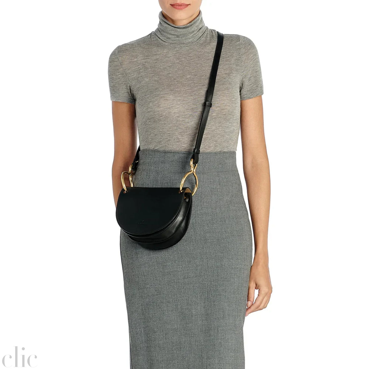 Small Consuelo Crossbody Bag in Black, from Il Bisonte