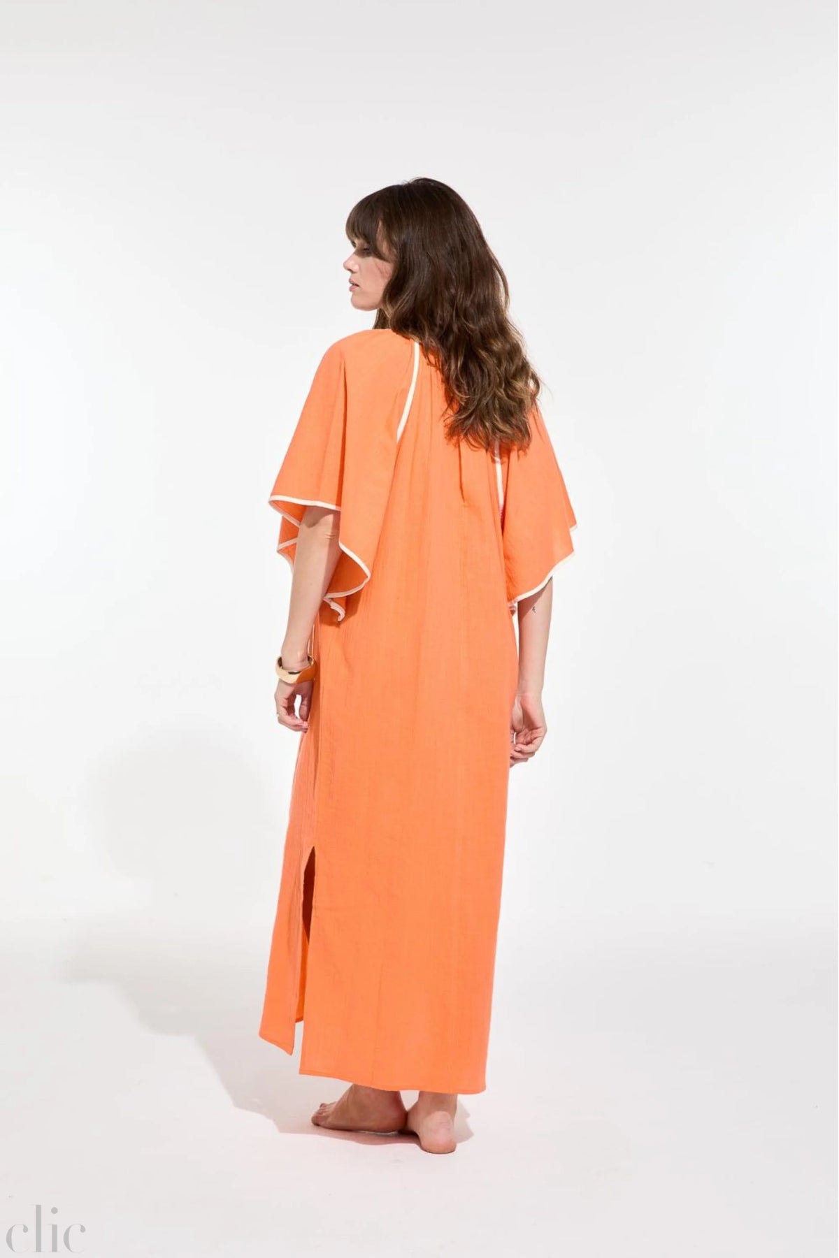 Beth Zephyr Dress in Orange, from Mapoesie