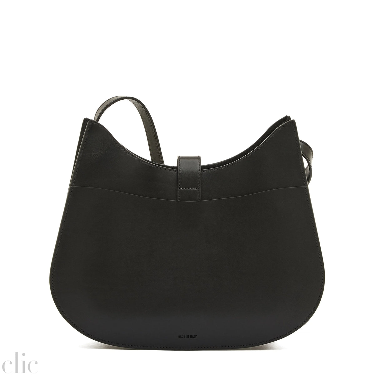 Atelier Hobo Leather Bag in Black, from IL Bisonte