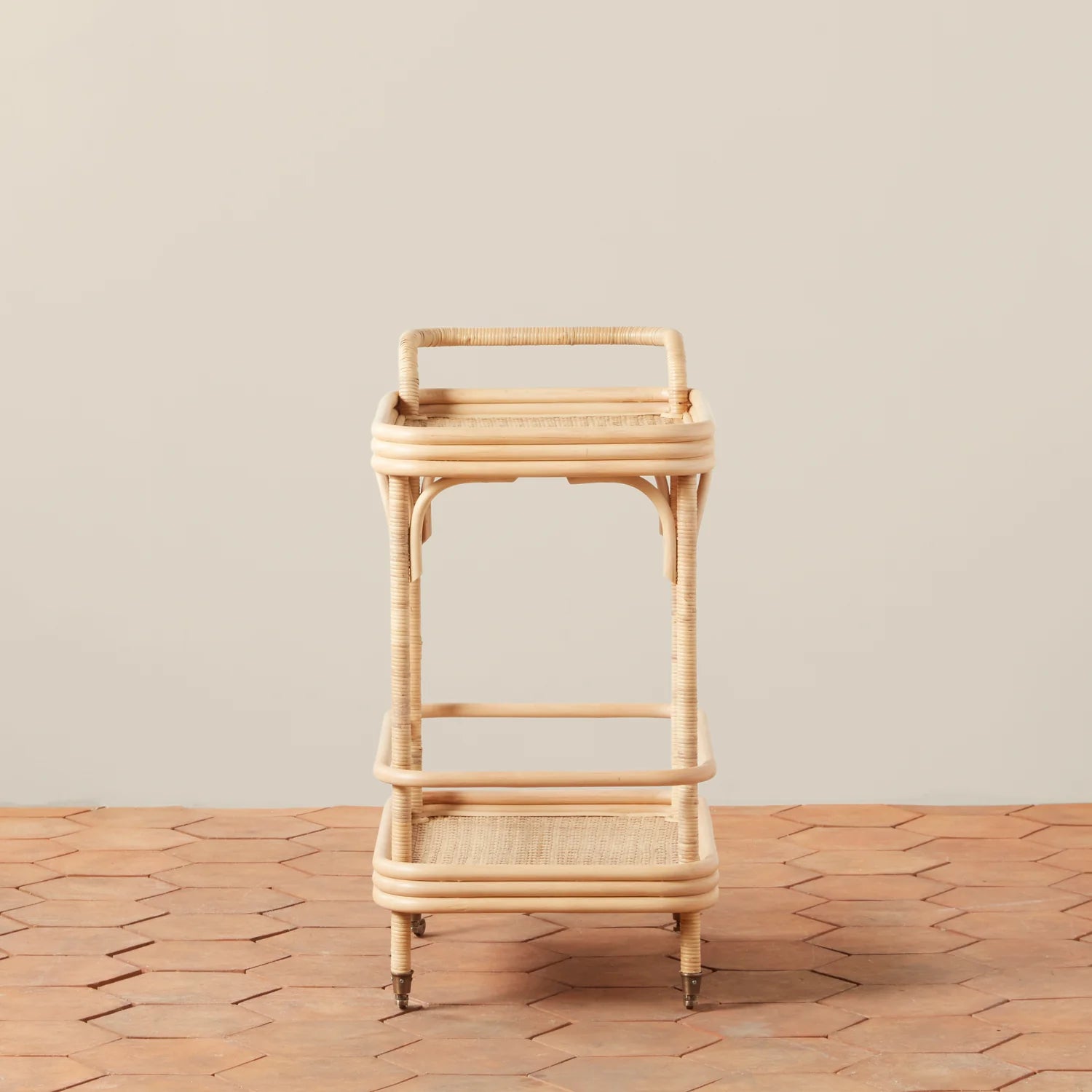 Flore Bistro Bar Cart in Natural, from Woven Shop