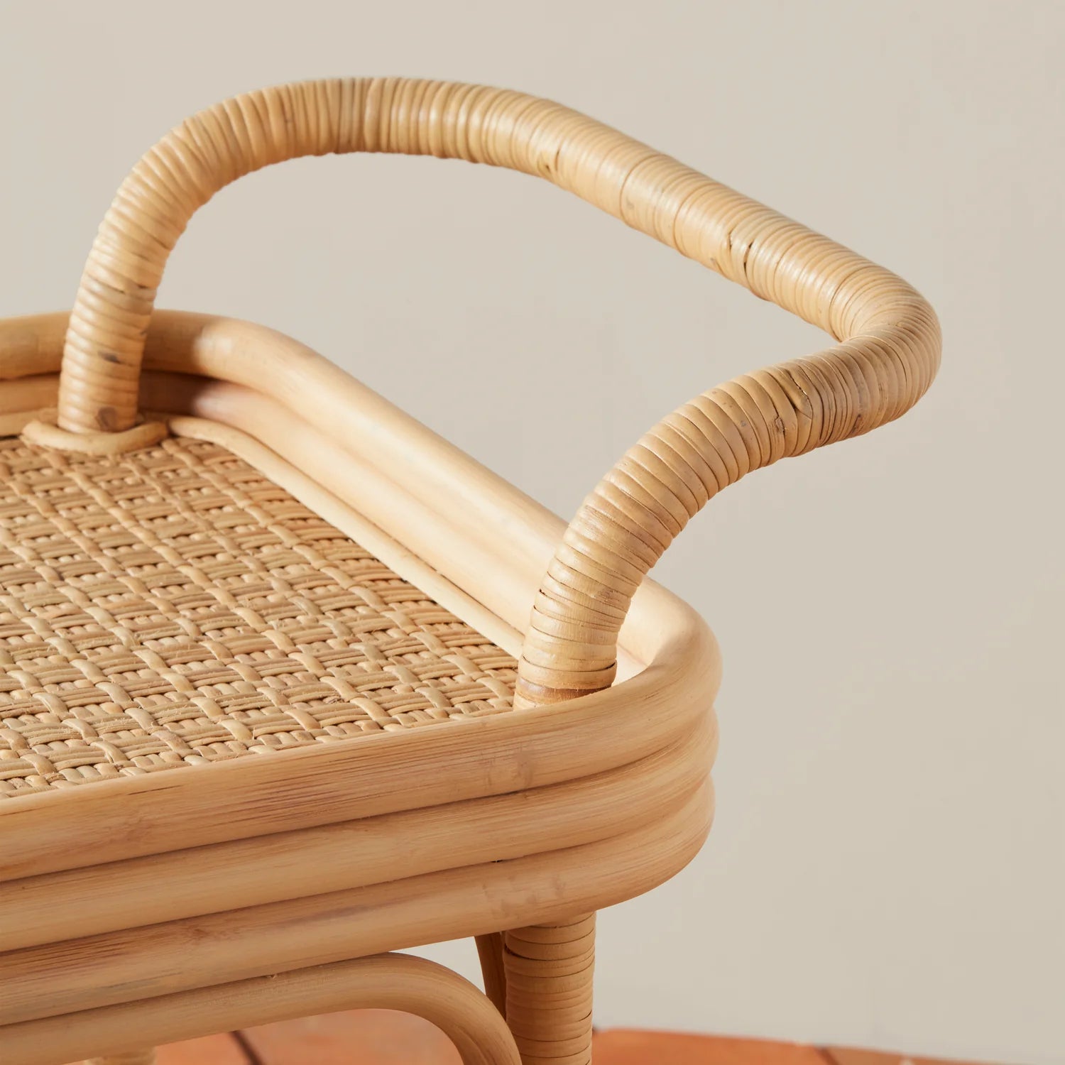 Flore Bistro Bar Cart in Natural, from Woven Shop