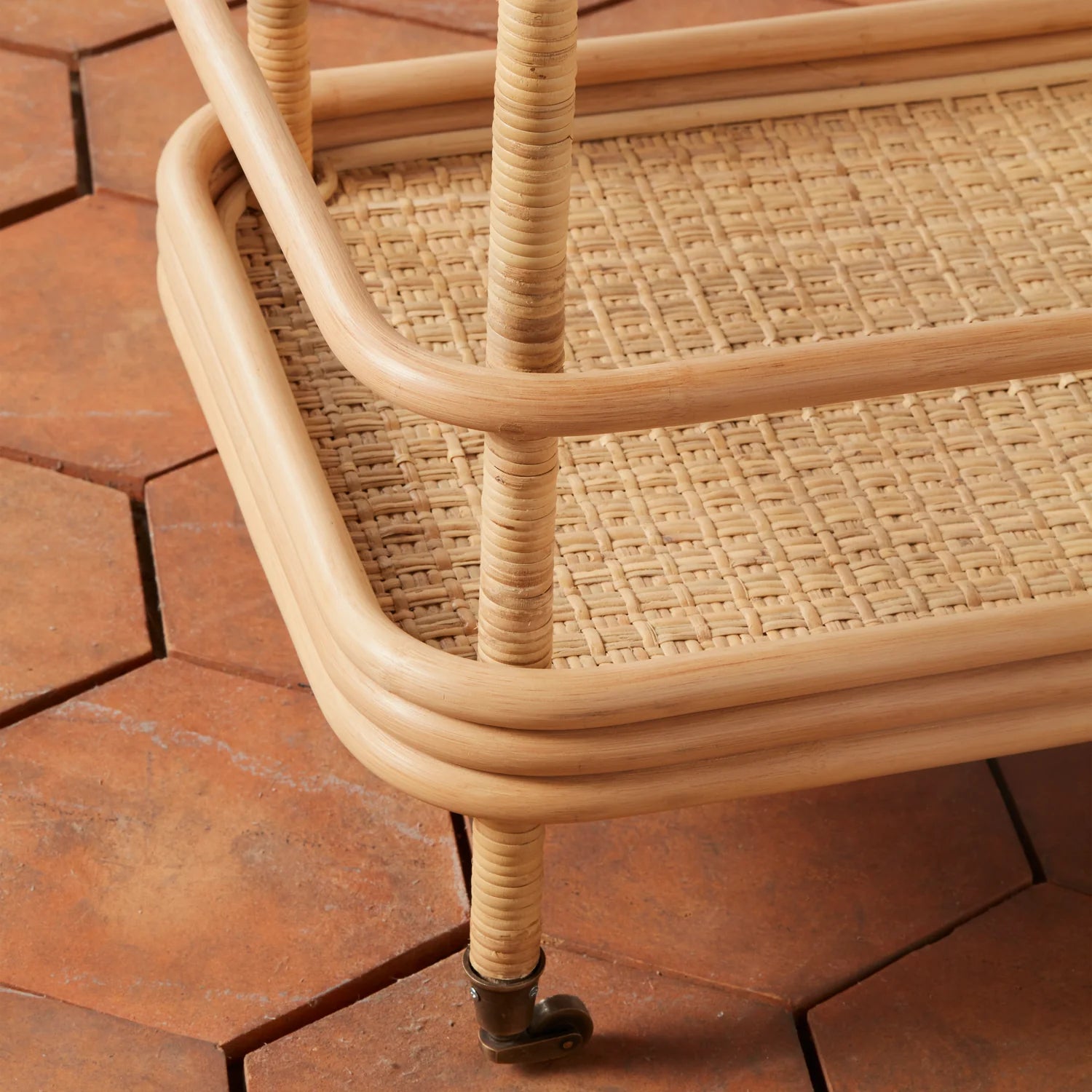 Flore Bistro Bar Cart in Natural, from Woven Shop