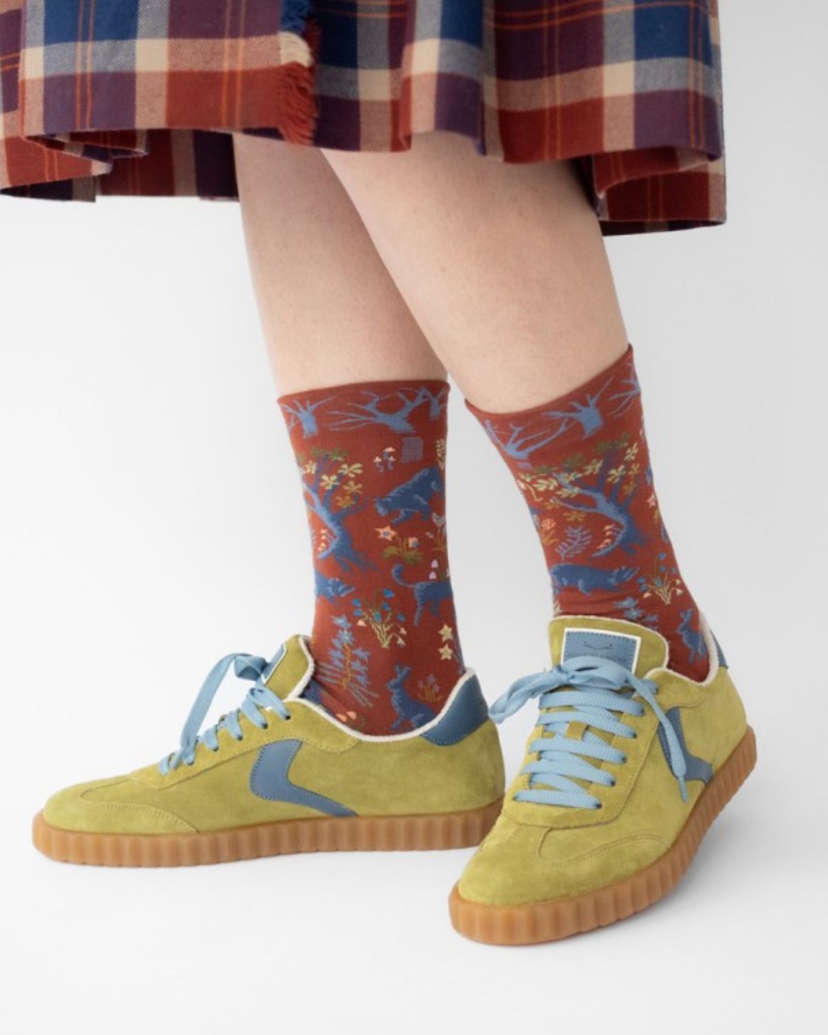 Chaussette Sous-Bois Sépia Socks from Bonne Maison