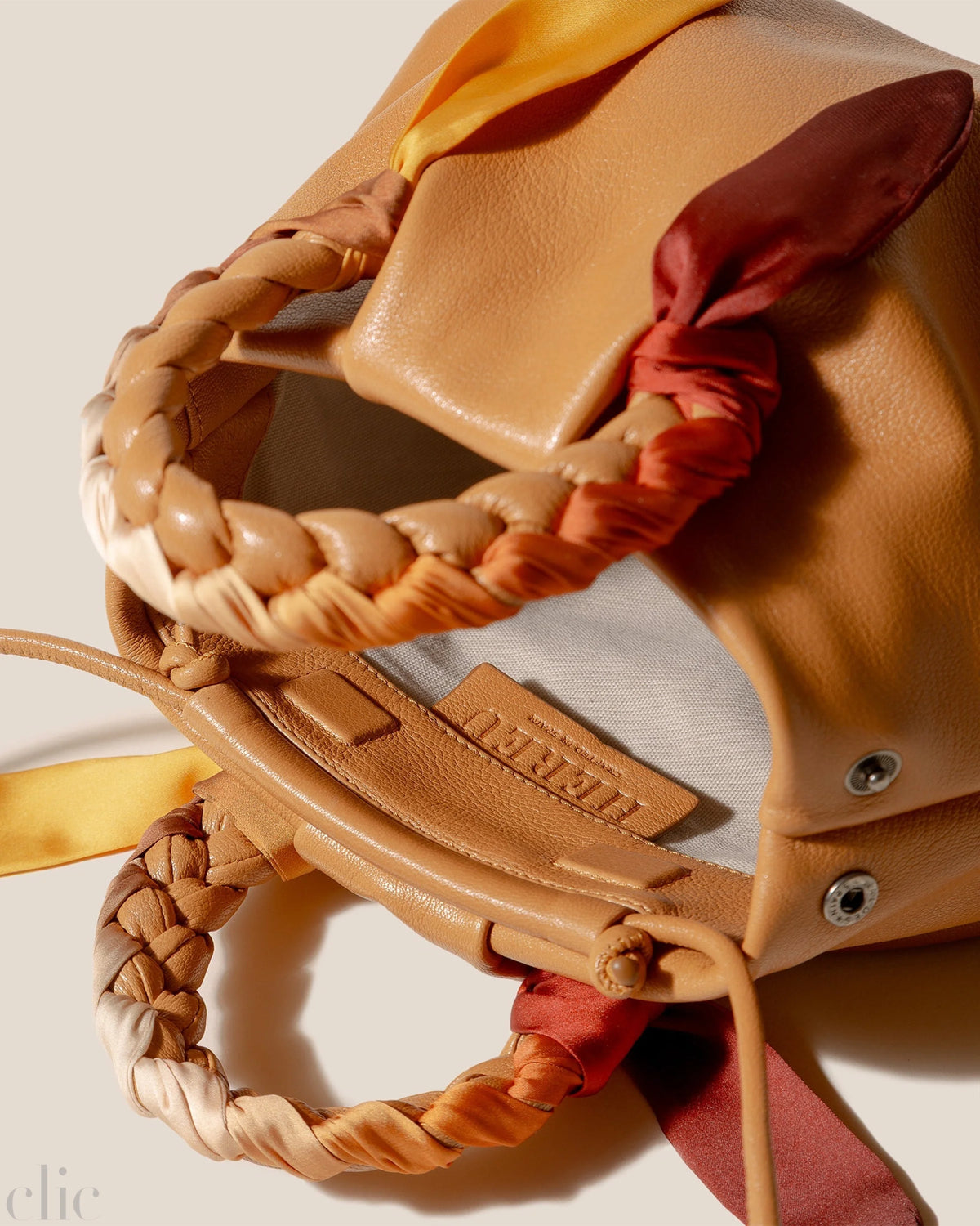 BomBon Foulard Bag in Light Camel, from Hereu