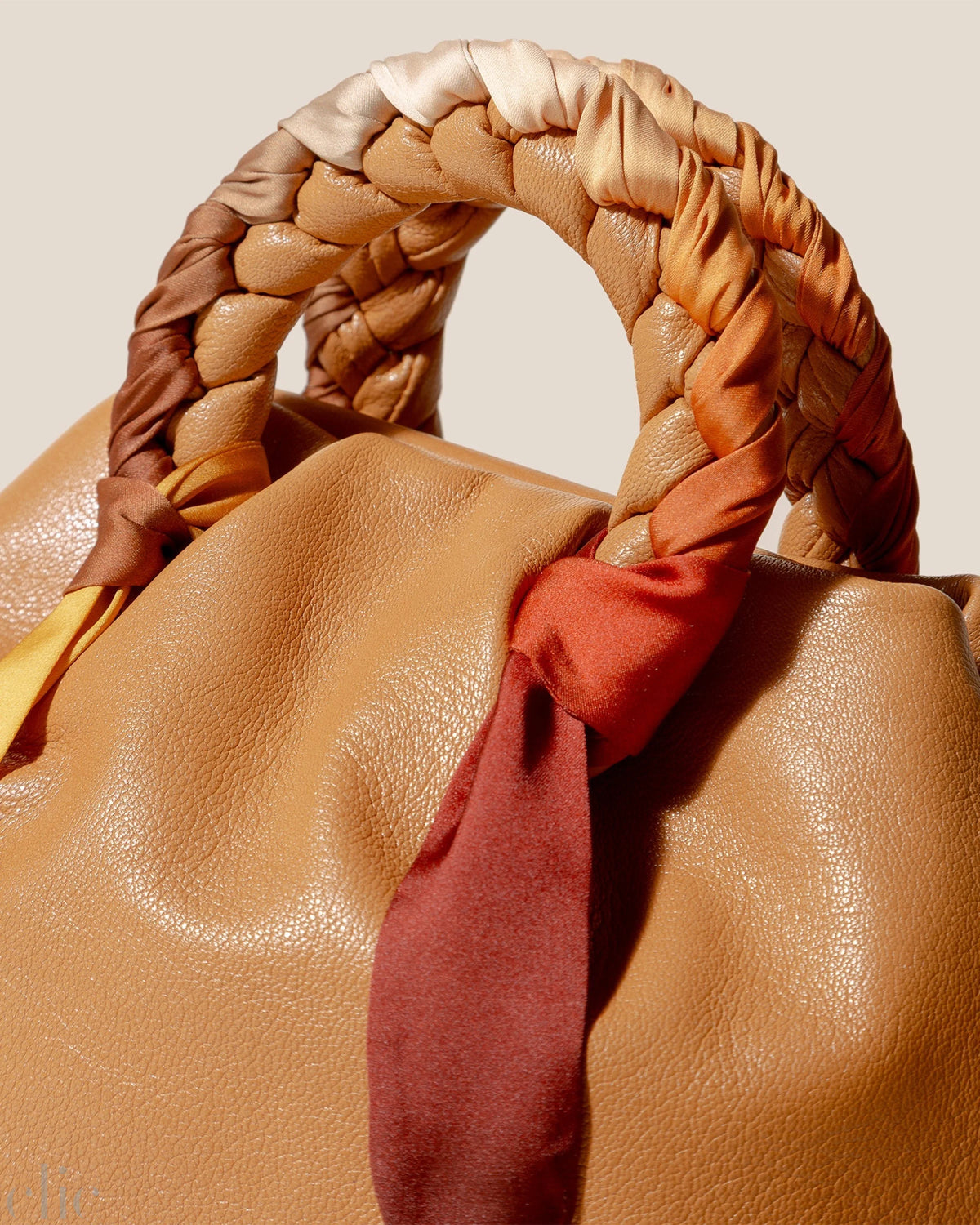 BomBon Foulard Bag in Light Camel, from Hereu