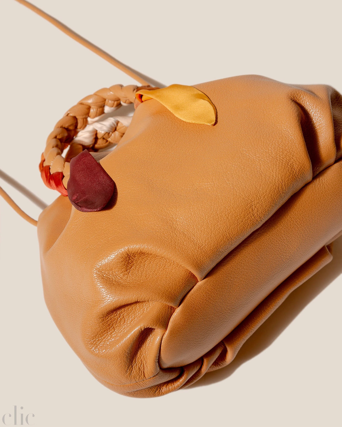 BomBon Foulard Bag in Light Camel, from Hereu