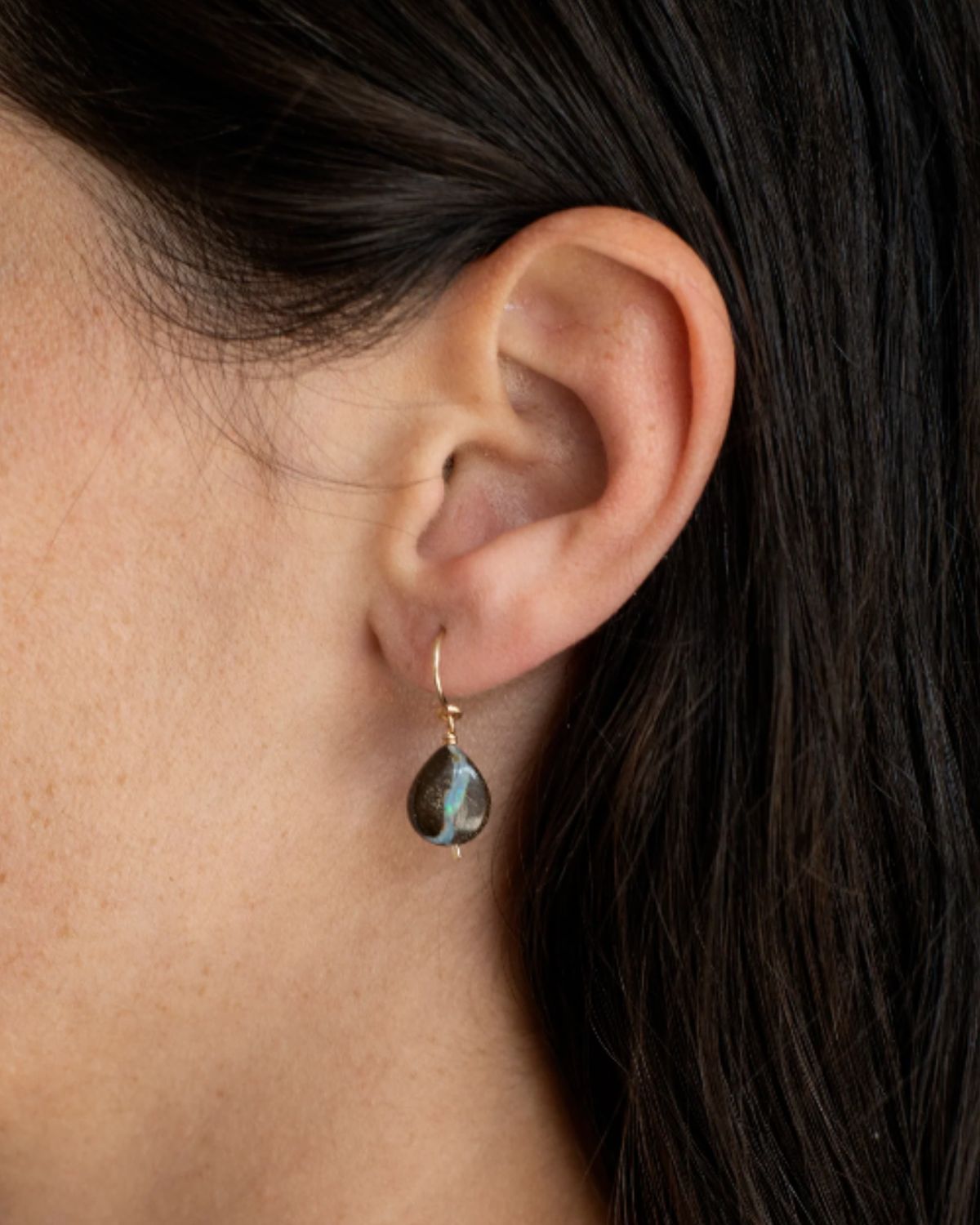 Boulder Opal Crescent Charm Earring, from Mary Macgill