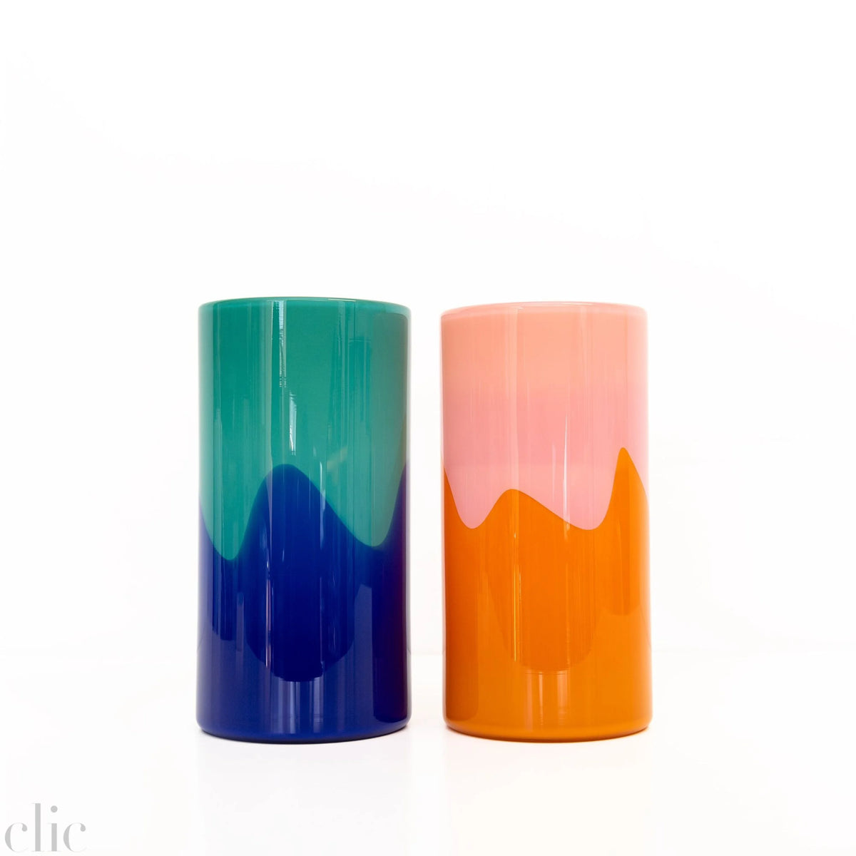 Medium Drip Vase in Pink