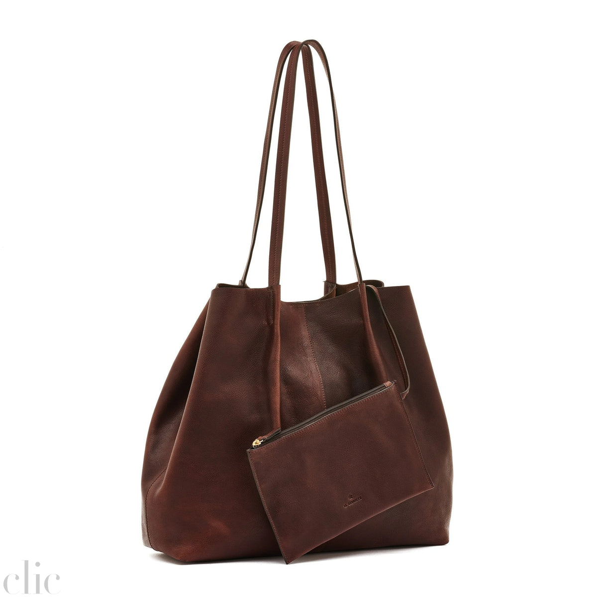 Nina Tote Bag in Coffee, from IL Bisonte