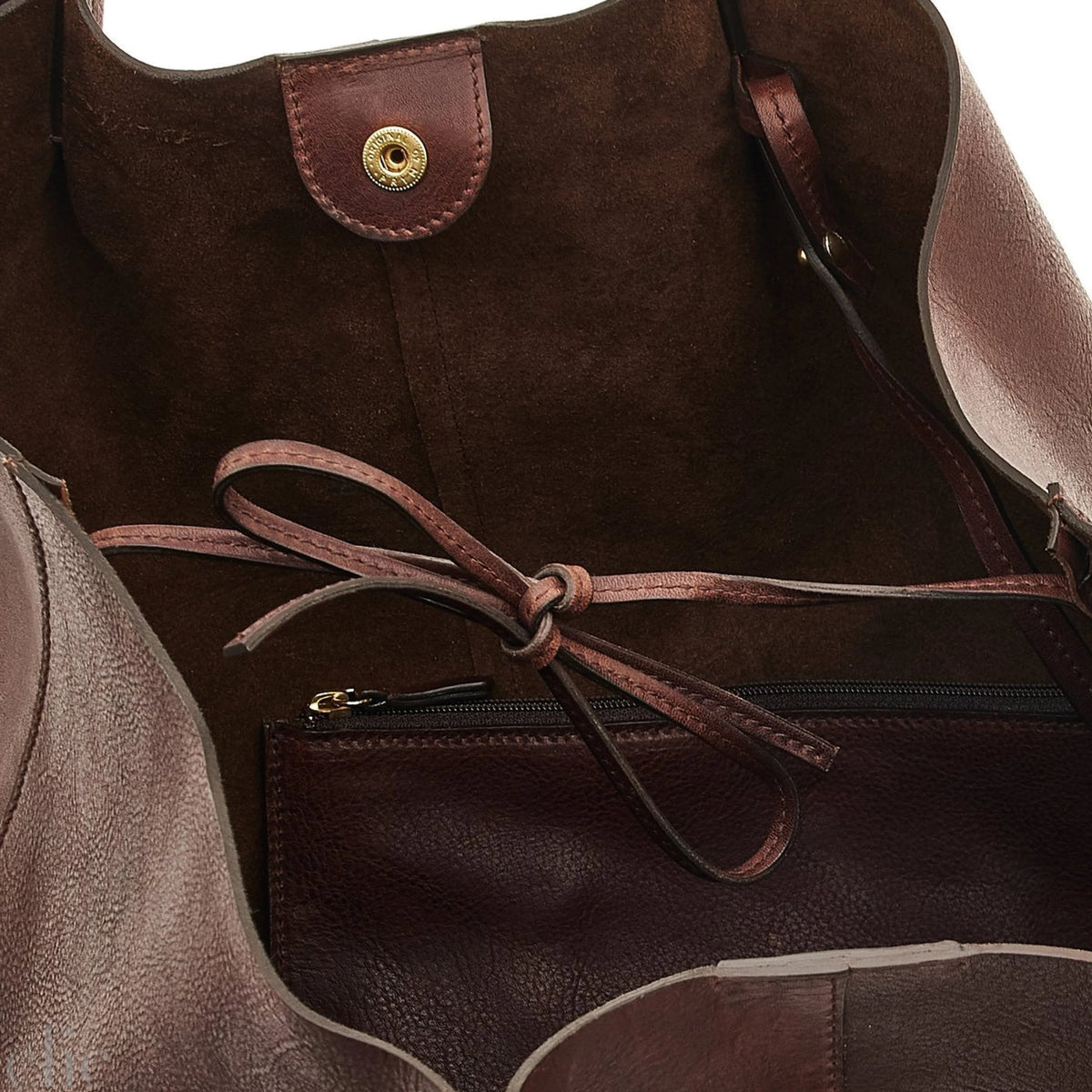 Nina Tote Bag in Coffee, from IL Bisonte