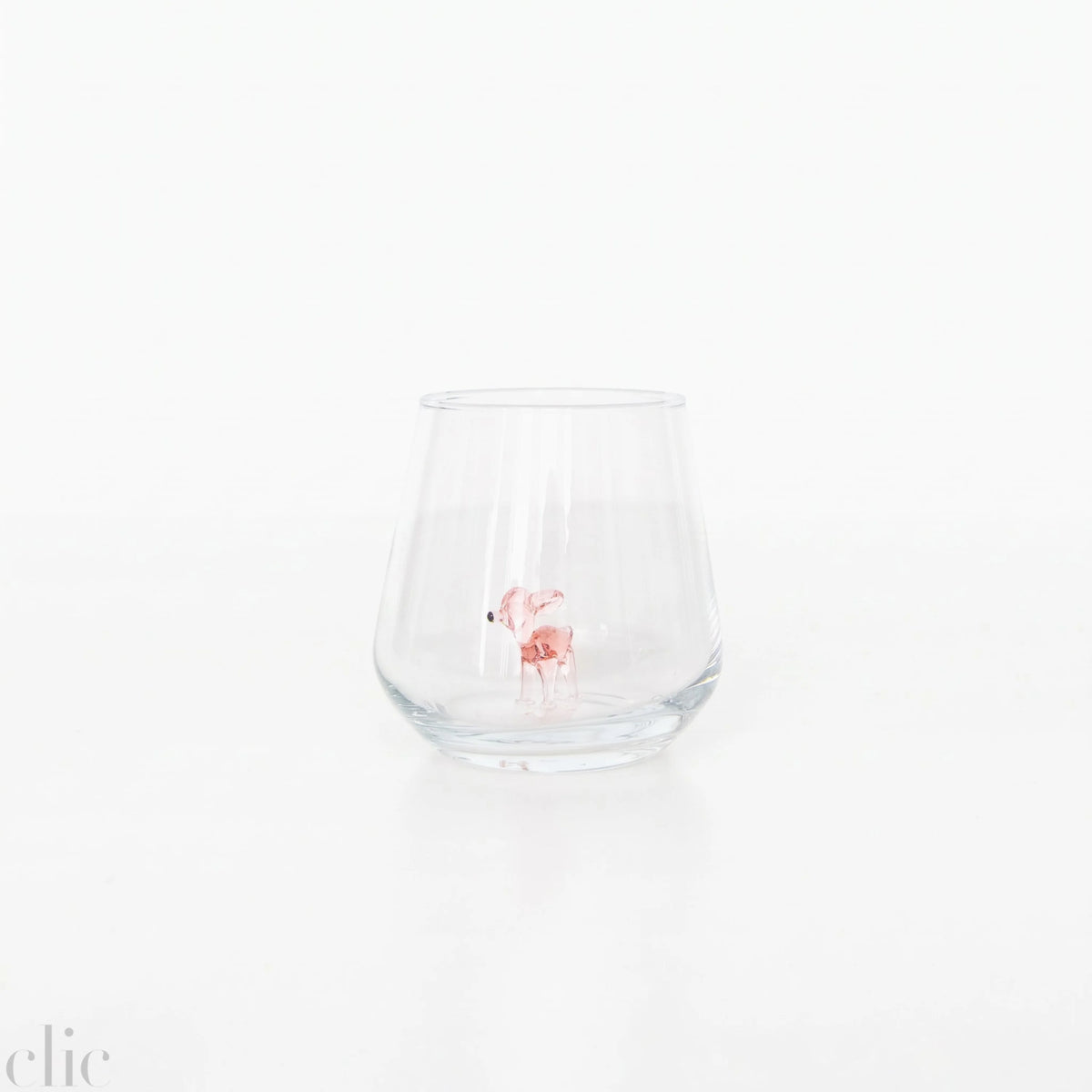 Bambi Drinking Glass in Pink