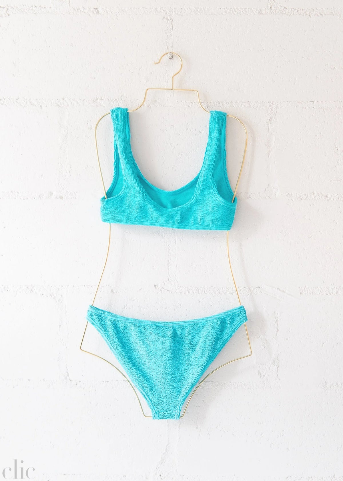Barcelona Bikini Top in Aquamarine, from Love & Bikinis