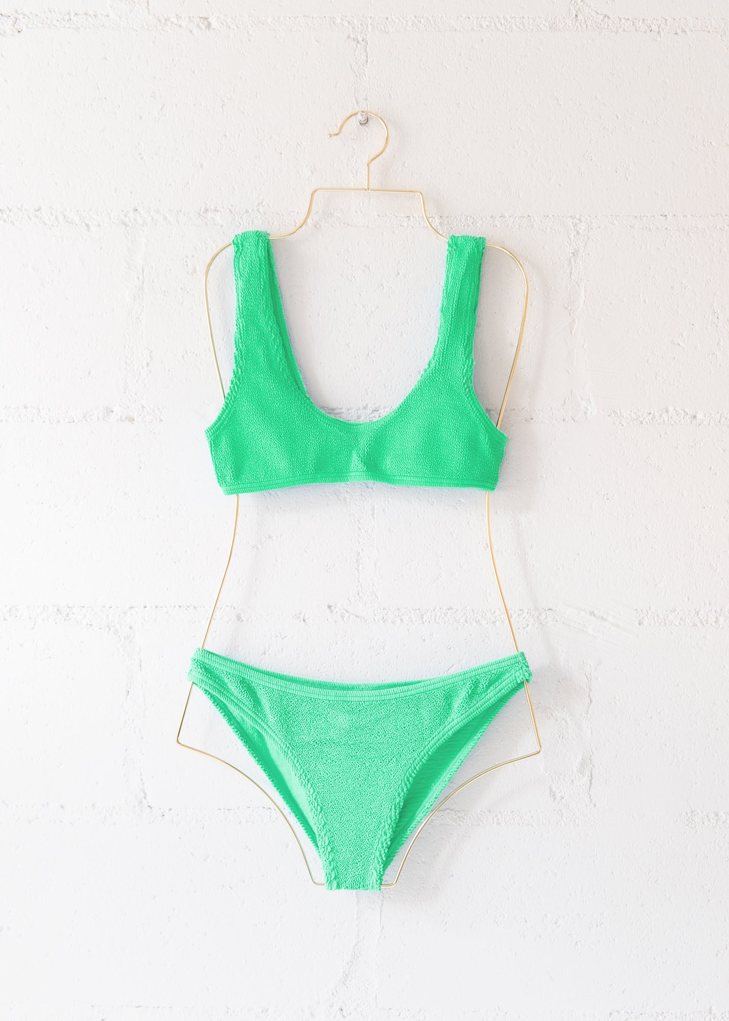 Barcelona Full Bikini Bottom in Jungle Green, from Love & Bikinis