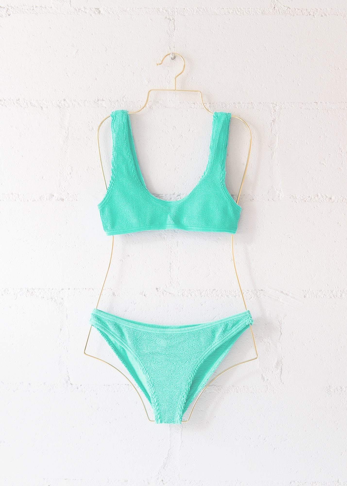 Barcelona Full Bikini Bottom in Mint Green, from Love & Bikinis