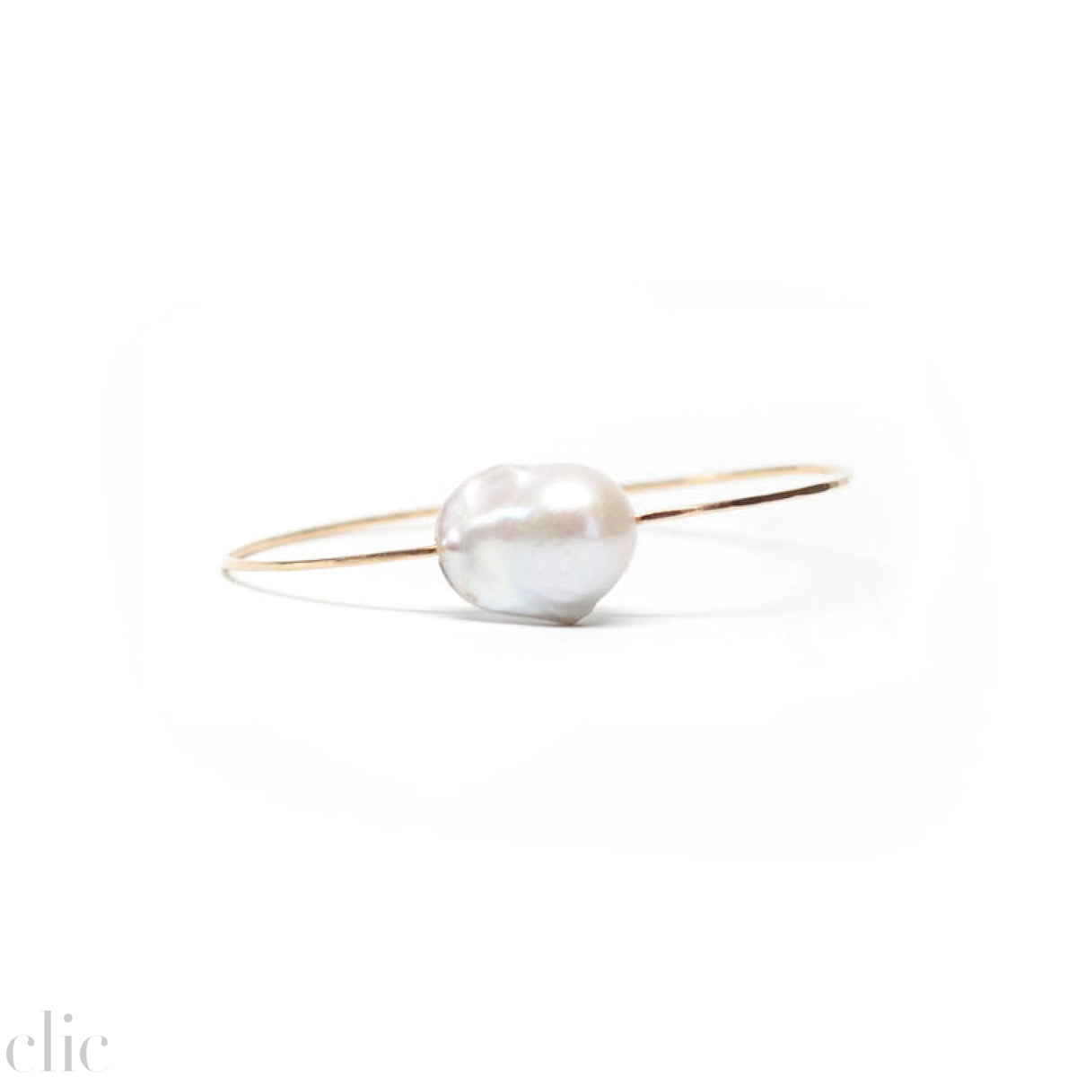 Baroque Pearl Cuff in White, from Mary Macgill