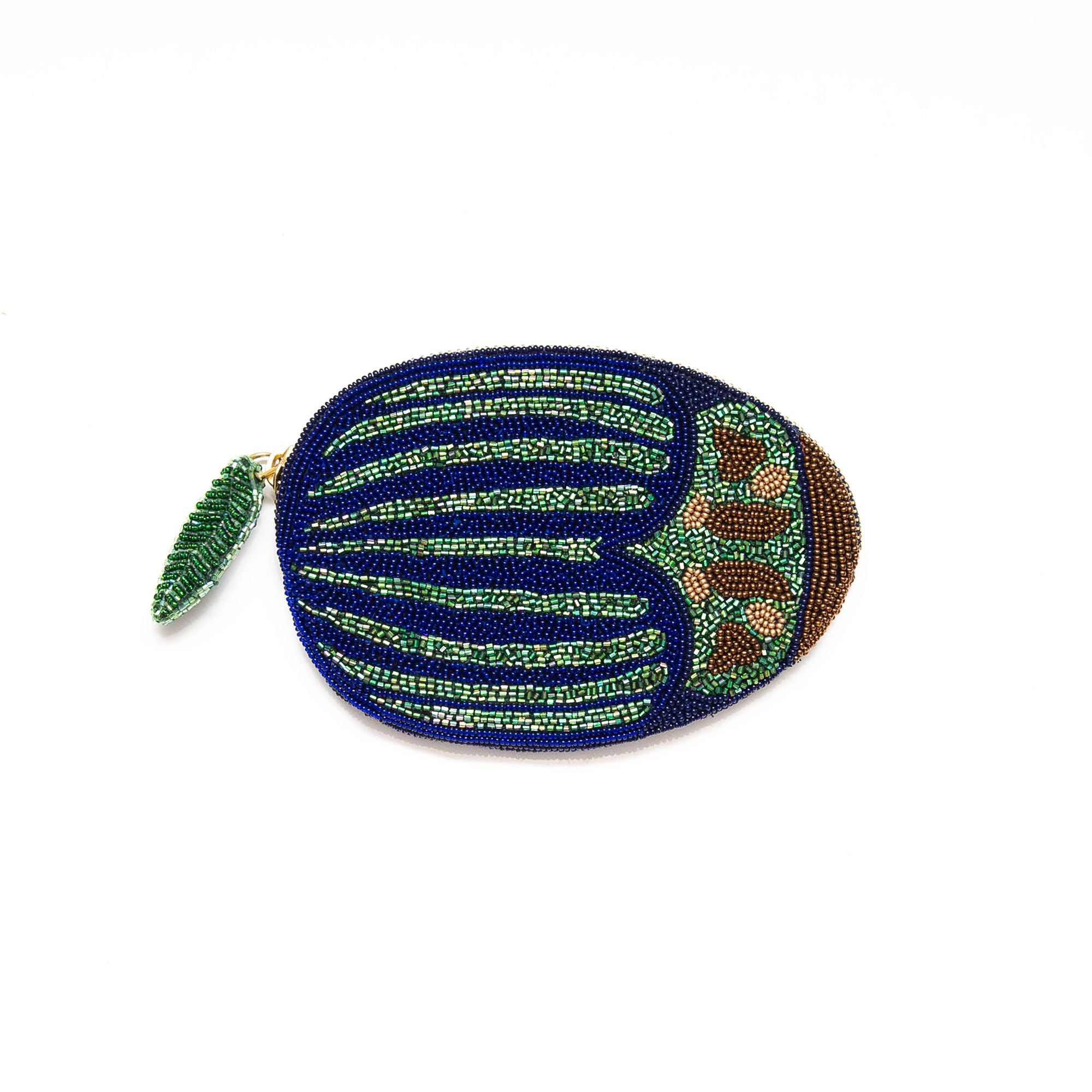 Beetle Coin Purse in Navy, from Olivia Dar