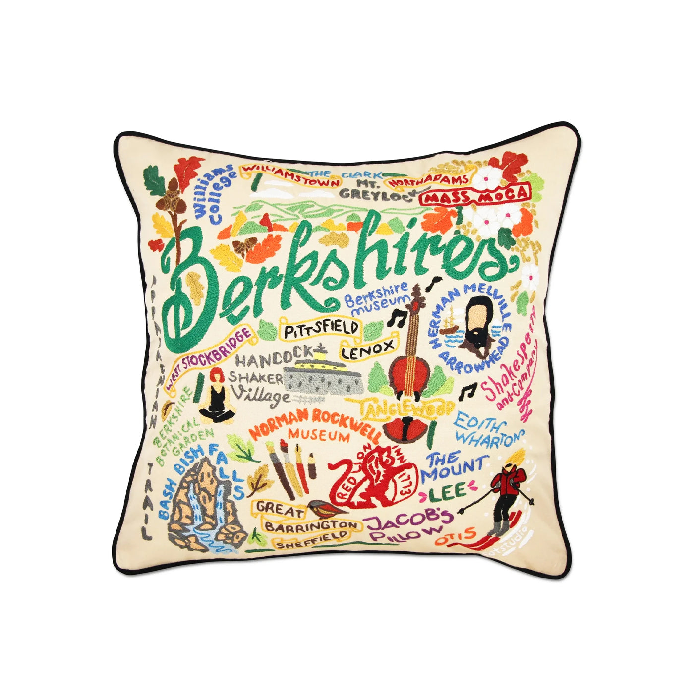 Berkshire Embroidered Pillow, from Catstudio