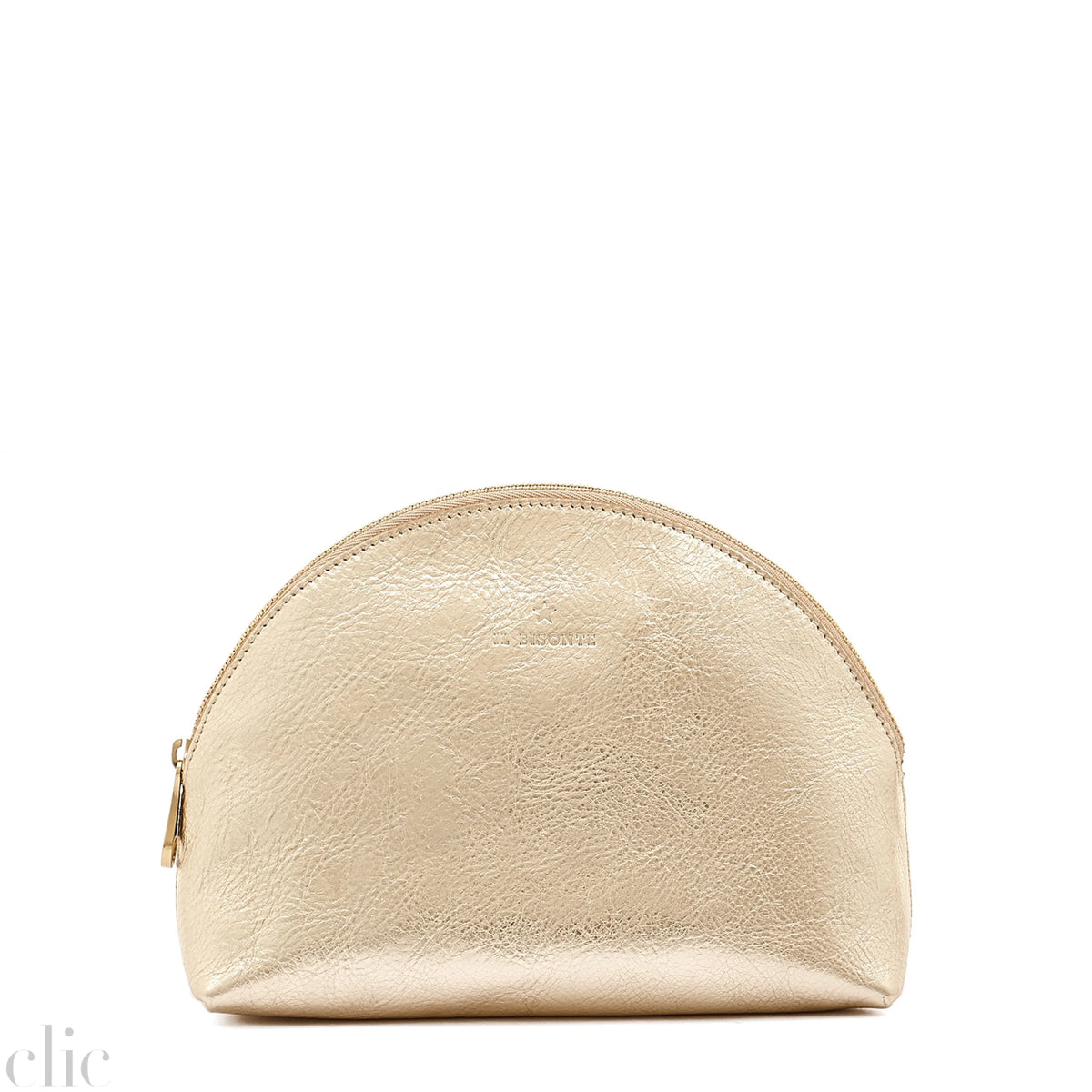 Bigallo Pouch in Metallic Platinum, from IL Bisonte