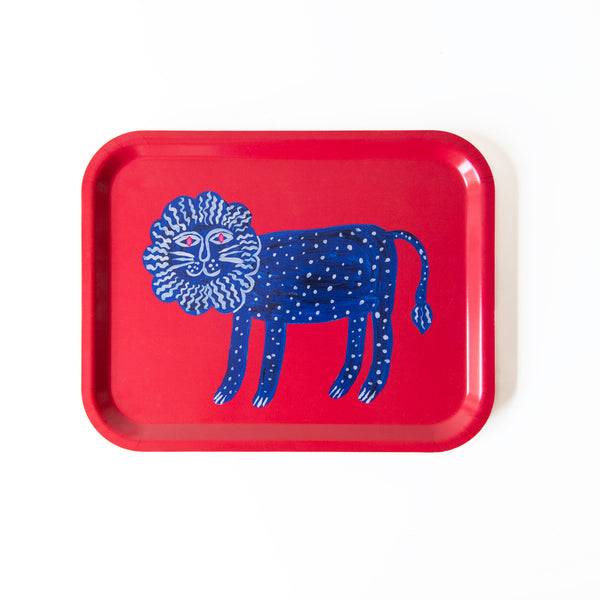 Red Lion Birch Wood Tray, from Avenida Home