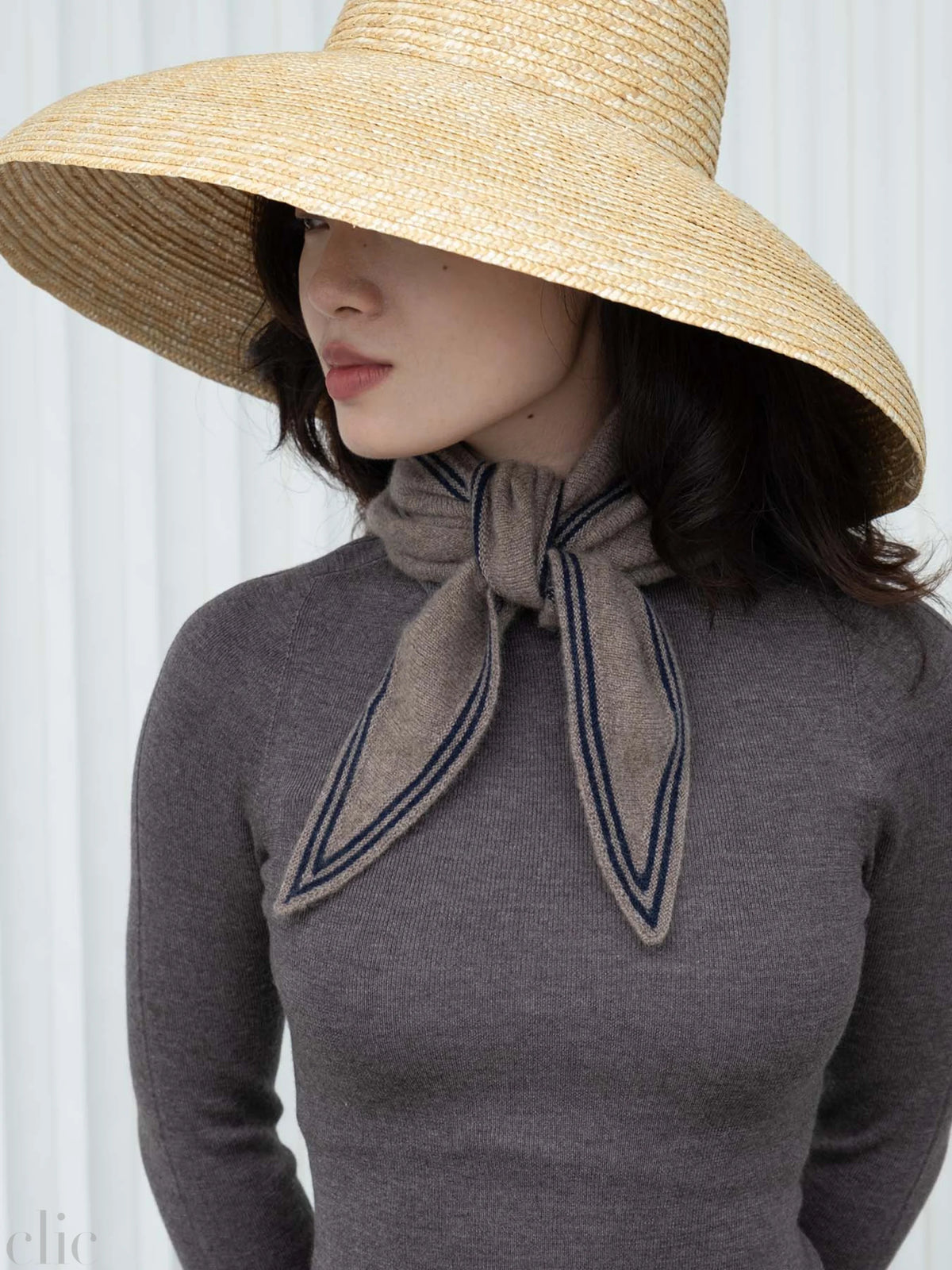 Bronte Cashmere Scarf in Tan, from Oats & Rice