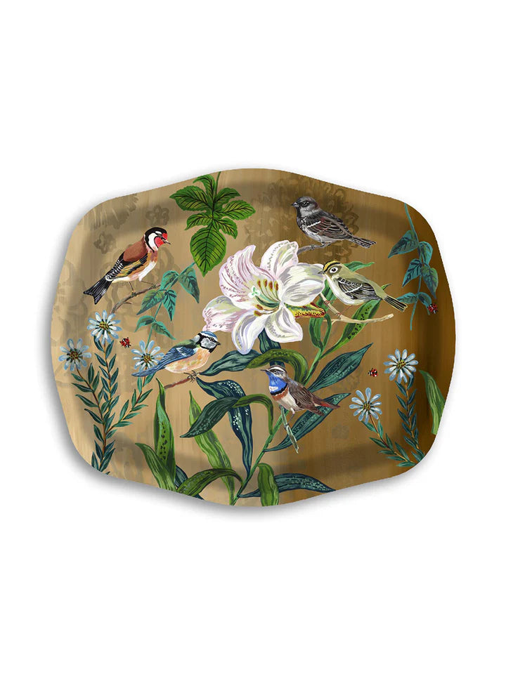Birds Party Tray in Brown, from Avenida Home