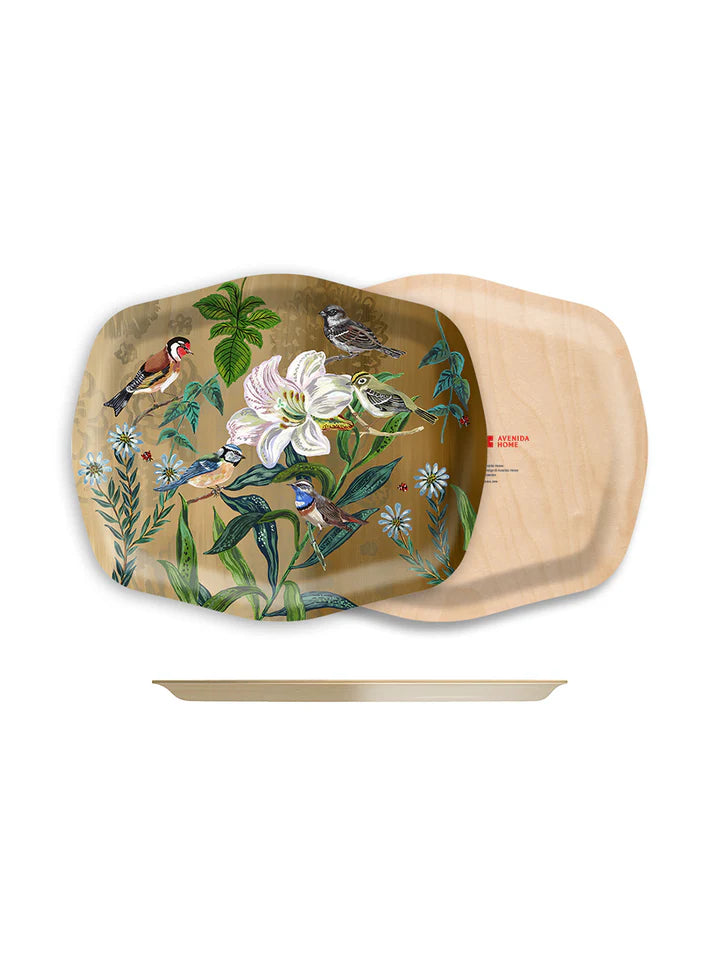 Birds Party Tray in Brown, from Avenida Home