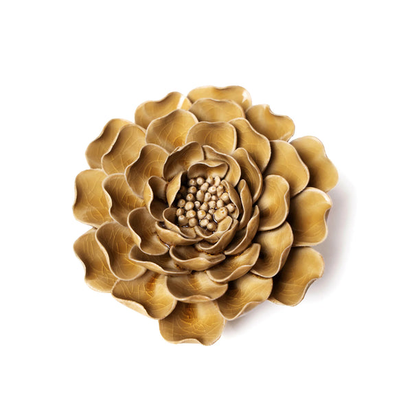 Ceramic Flower in Caramel Flower, from Chive