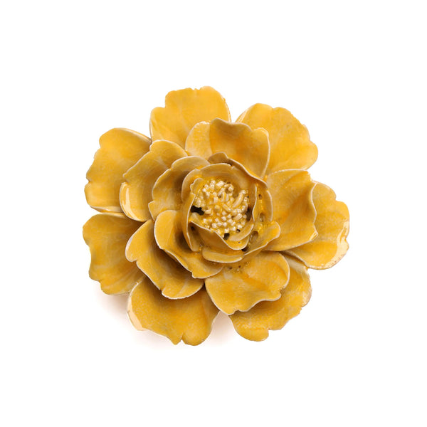 Ceramic Flower in Yellow Rose, from Chive