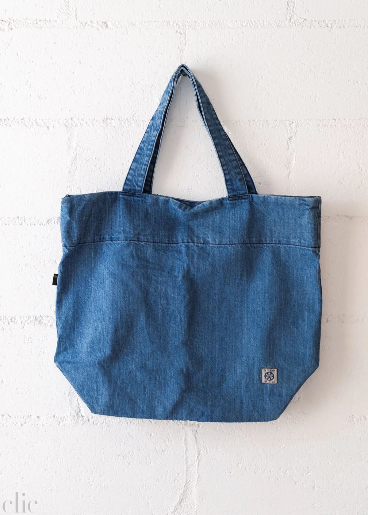 Tote Bag in Medium Vintage Denim, from Mi Cocina