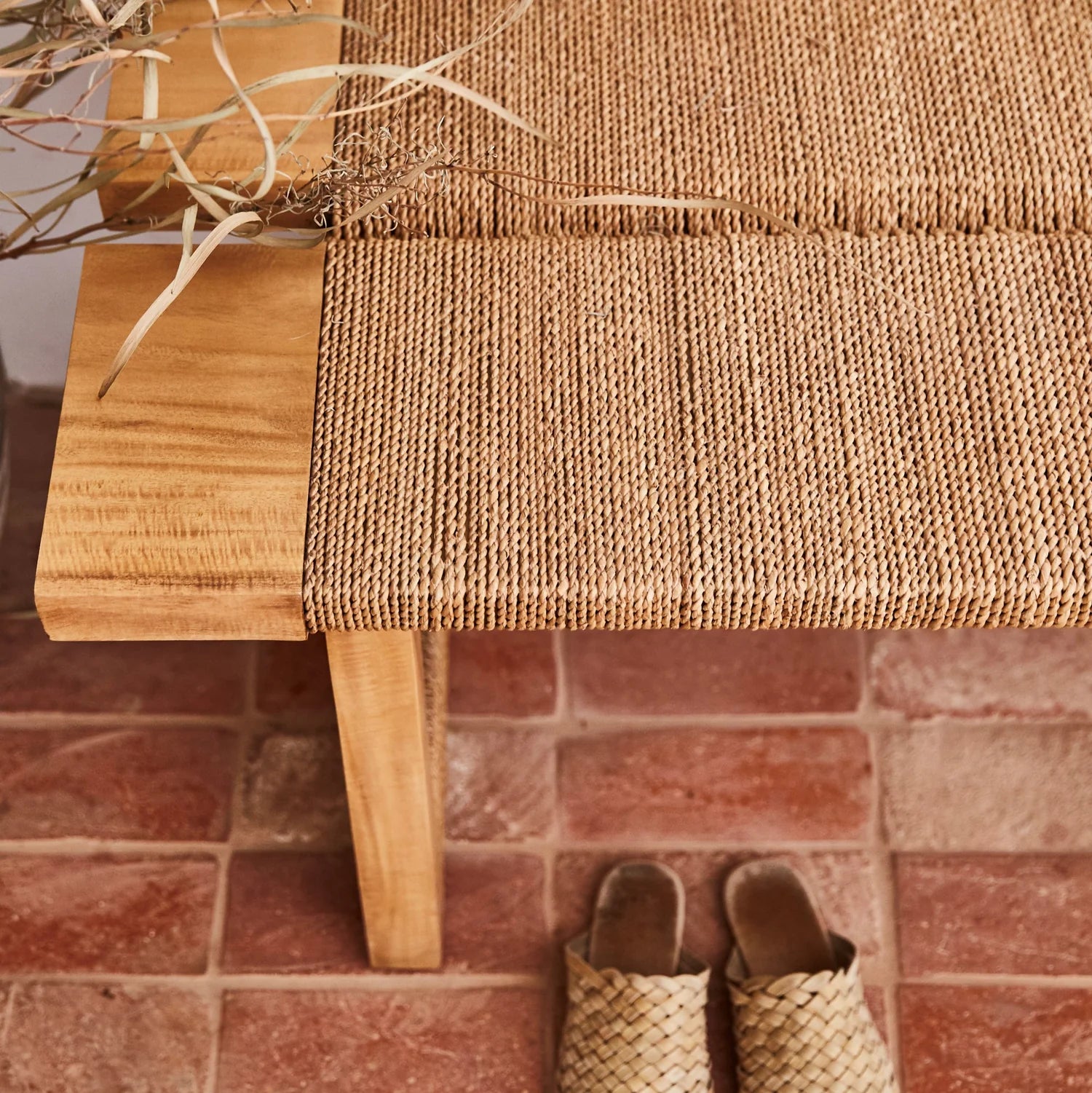 Texture Bench in Natural, from Woven Shop