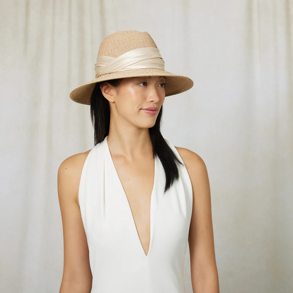 Courtney Hat in Sand, from Eugenia Kim