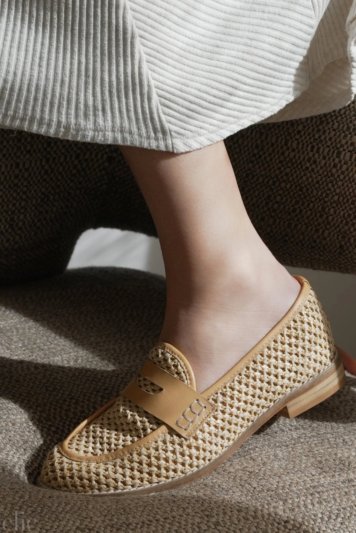 Camila Loafer Natural Raffia, from Andrea Gomez