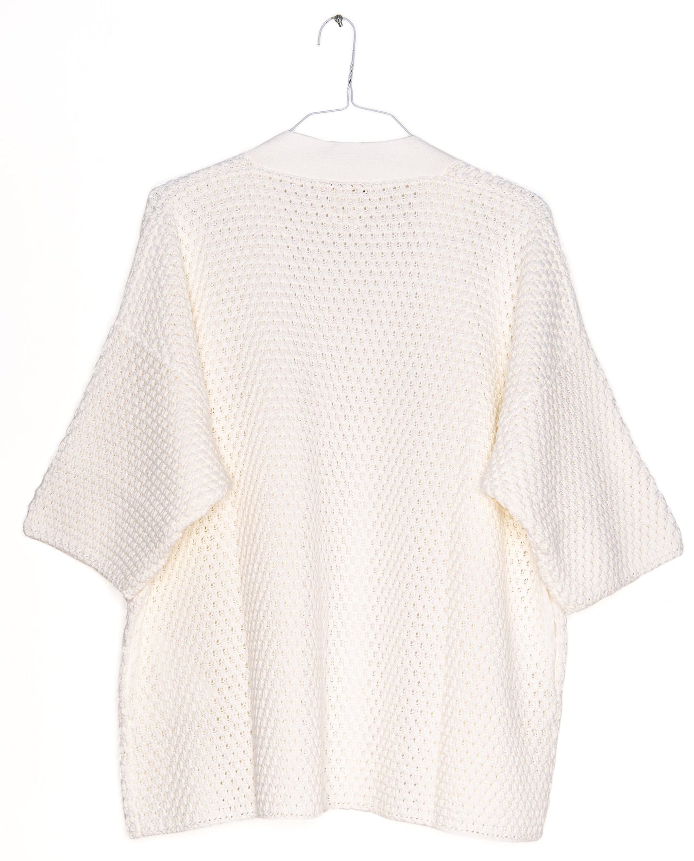 Cardigan in White, from Lamberto Losani