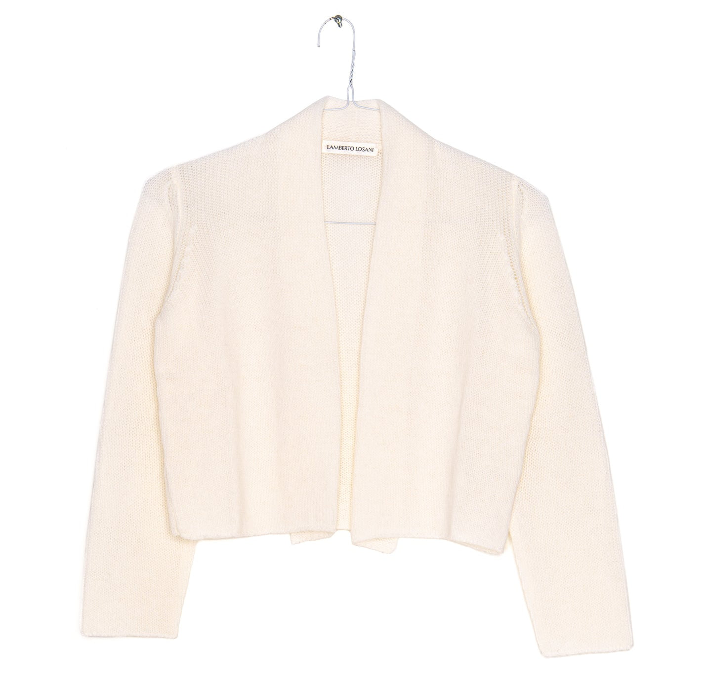 Cashmere Cardigan in cream, from Lamberto Losani
