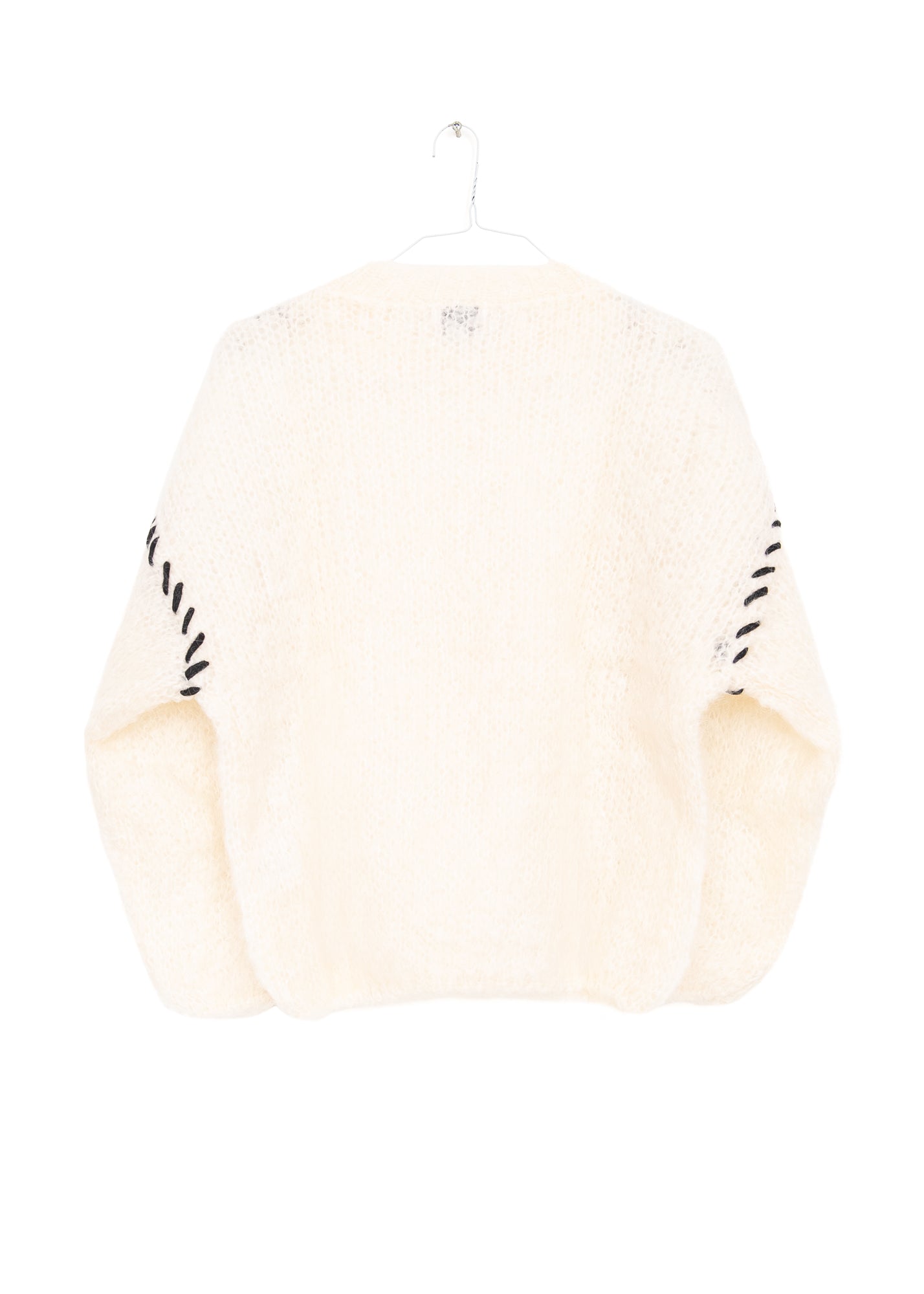Catia Mohair Stitch Pullover in White, from American Dreams