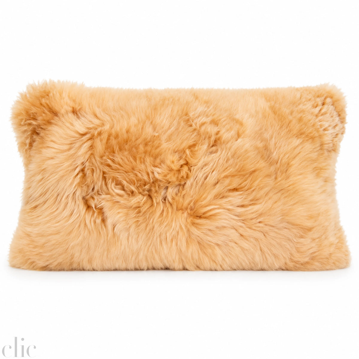 Alpaca Lumbar Pillow in Champagne