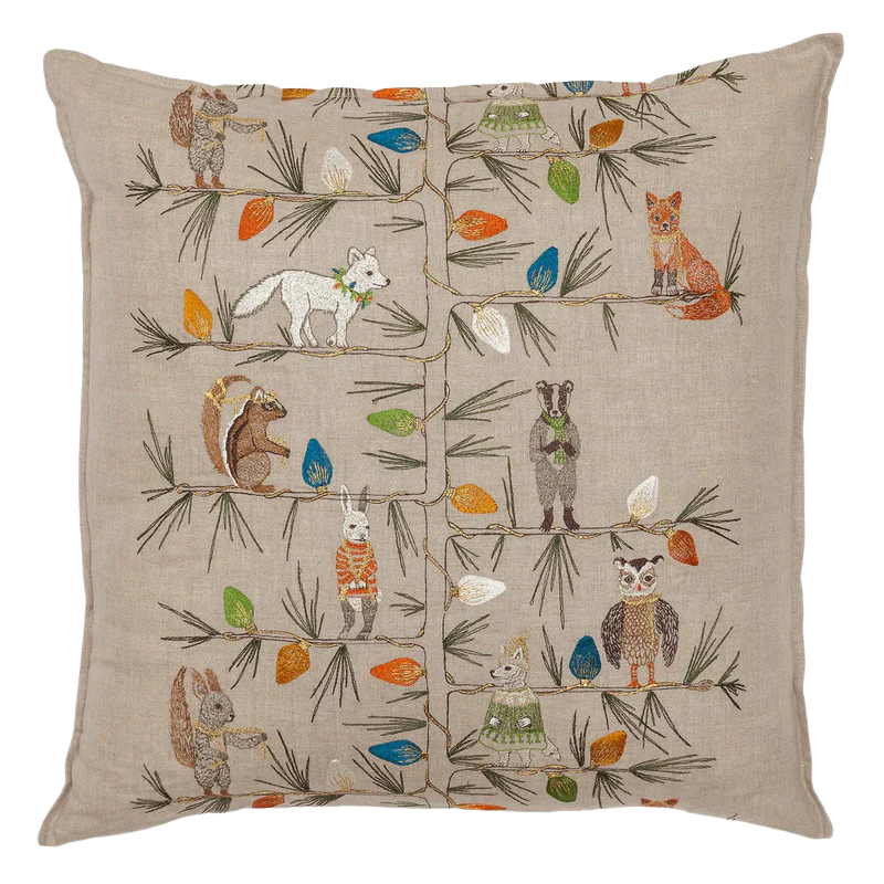 Christmas Tree Freinds Pillow, from Coral & Tusk