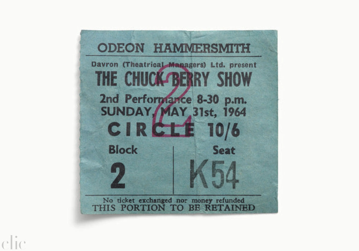Chuck Berry ~ Single, Odeon Hammersmith, London, UK 1964 by Blaise Hayward