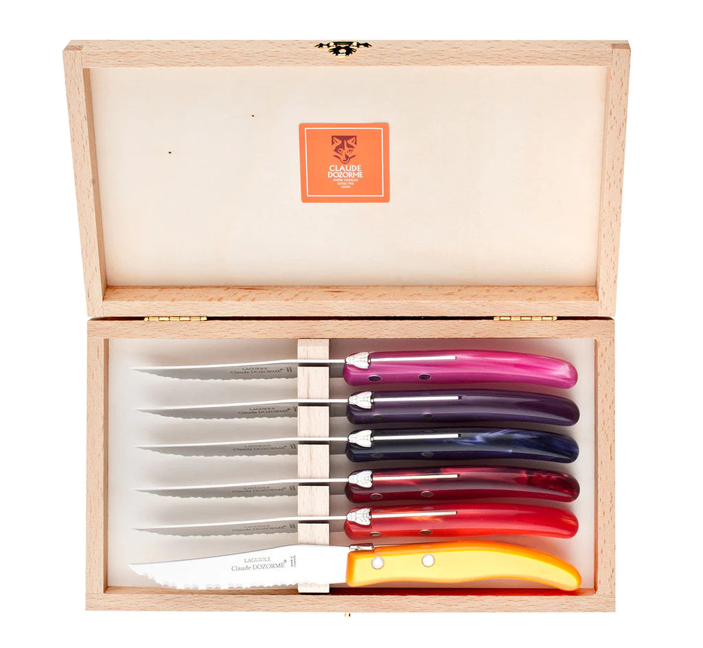 Berlingot Set of 6 Steak Knives, from Claude Dozorme – Clic