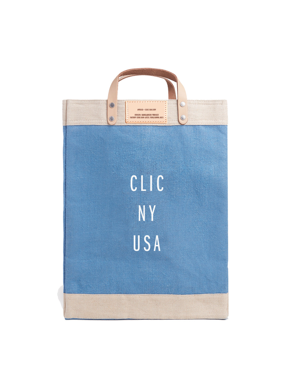 Clic NY USA Market Bag in Parisian Blue, from Apolis
